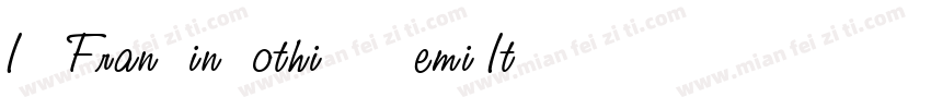 ITC Franklin Gothic LT Demi Italic字体转换